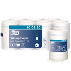 Aftørringspapir Tork Standard M1 Mini 1-lags hvid 100130