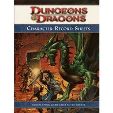 D&D 4.0 Tilbehør - Character Record Sheets - Dungeons And Dragons 4th Edition