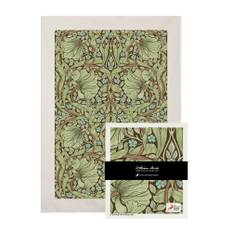 Citronelles - William Morris set kökshandduk & disktrasa Pimpernell green