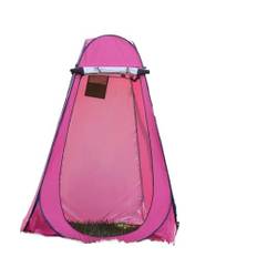 Bärbart utomhustält, bärbar, integritet, dusch, toalett, camping, pop-up tältfunktion för utomhusfotografering, tittande 1 person (rosa)