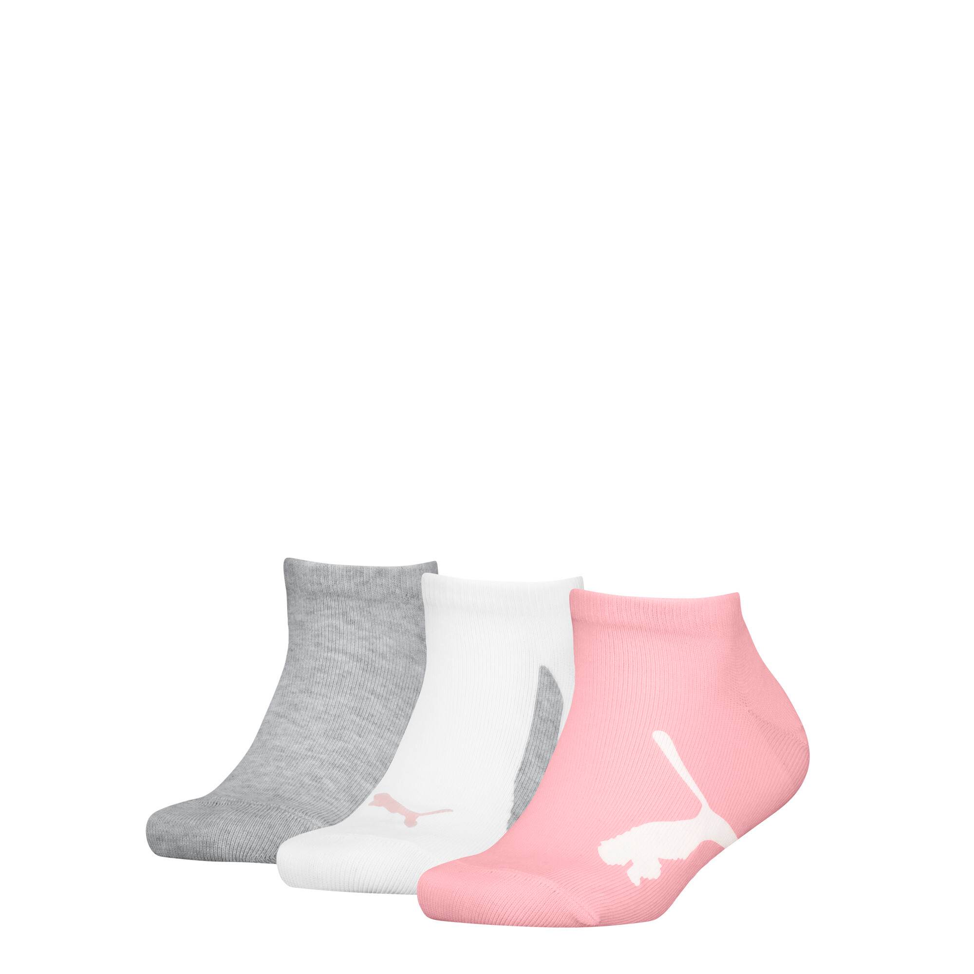 PUMA Sneaker Socks Youth (3-pack), Shop, Pink/Grey, 23-26