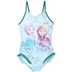 Frozen – Frost Anna & ELSA Neon Fever baddräkt badmode i ett stycke, Turkos, 116 cm