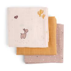 Done by Deer Burp cloth 3-pack - Lalee - Powder - Powder