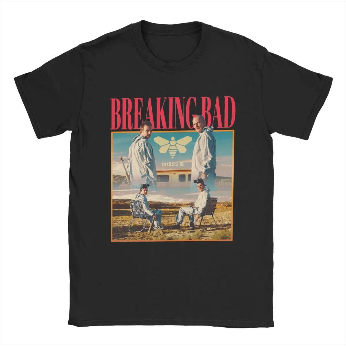 Breaking Bad 90-talsstil T-shirts Stilfull Mångsidig Herr Dam Harajuku Kortärmad Bomull Vintage Streetwear Underhållande Unisex Toppar cm gray