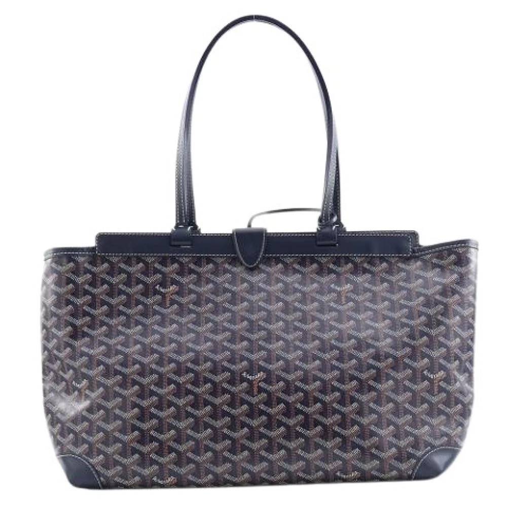 Goyard Vintage Pre-owned Bellechasse Tote Bag - Vintage - Dame - Blå - ONE SIZE - Uld