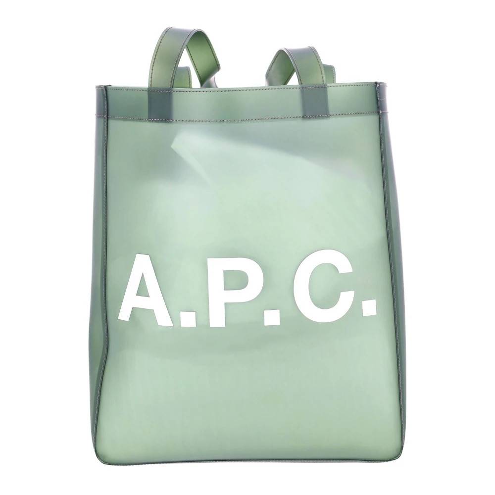 A.P.C. Lou Tote Bag - Tasker - Herre - Grøn - ONE SIZE - Uld