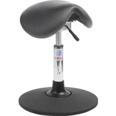 Mini Sadelstol, Svart, konstläder, 46-59 cm, Sway