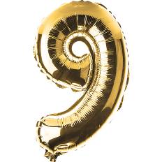 Salling folieballon " 9" H: 35 cm - flere varianter - assorteret (På lager i butik)