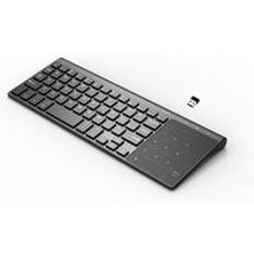 Silver 2.4 ghz trådlöst tangentbord mini multimedia tangentbord för bärbar dator bärbar dator stationär pc tv kontorsmaterial dator kringutrustning