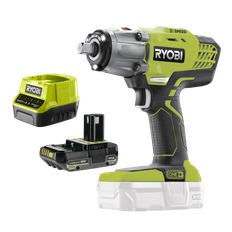 Ryobi R18IW3 ONE+ 18V Slagnøgle med 2,0Ah batteri og lader