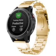 Urrem til Garmin Fenix 5S/6S/7S - Rustfrit stål - 20 mm - Guld