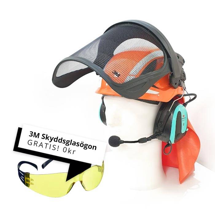 Huggarhjälm 3M Peltor + 3M Peltor WS Alert XP+