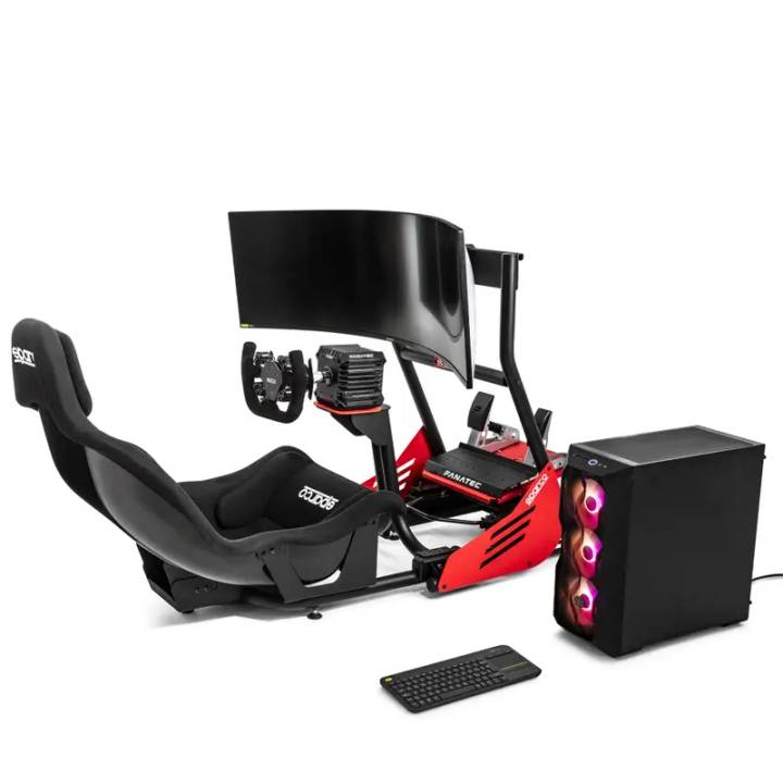 Sim Gaming Rig Färg: Röd Sparco