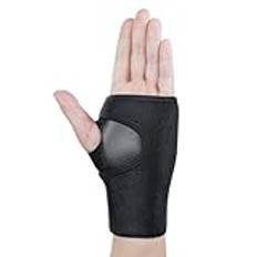 AOOWU Handledsstöd, justerbar handledsrem karpaltunnel kompressionslev lindrar smärta, andningsbart handledsstöd stöd för stukning, tendinit och ledsmärta, unisex handledsstöd (vänster)