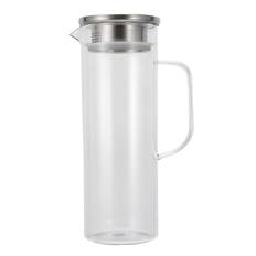 1100ML Cold Water Bottle Transparent Cold Water Pitcher Juice Jug with Lid for Home UseStainless