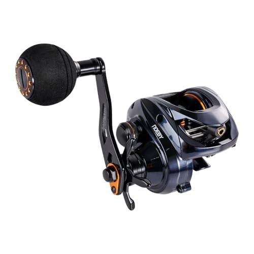 Noeby 1200P Inshore Baitcasting Reel, Full Metal Body, 25kg Heavy-Duty Drag, 6.31:1 Gear Ratio, Big Game Saltwater Fishing Reel (Right-Handed)