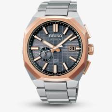 Seiko Mens Astron GPS Solar Rose Gold Crystal Box Watch SSJ014J1