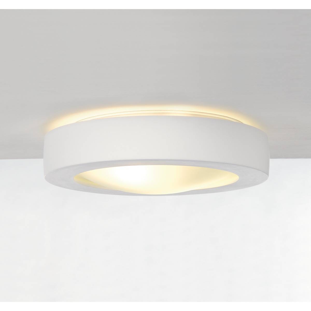 SLV Gipslampa GL 105 E27 Rund för tak