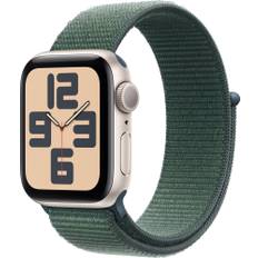 Apple Watch SE 2nd Gen 44mm GPS (Starlight Alu/Lake Green sport loop)