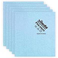 Vileda Microfasertuch, PVA micro, 38 x 35 cm, 5 Stück, Polyester , blau