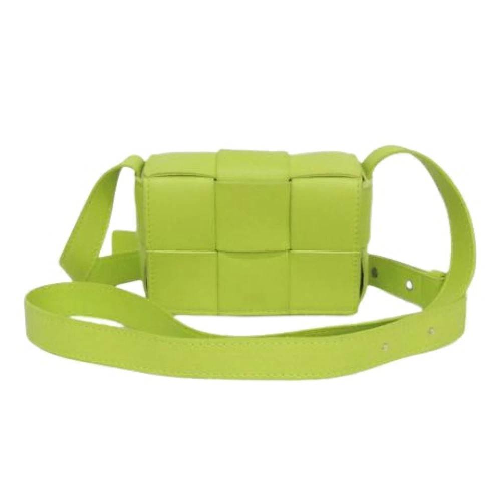 Bottega Veneta Vintage Pre-owned Laeder skuldertasker - Vintage - Dame - Grøn - ONE SIZE - Uld