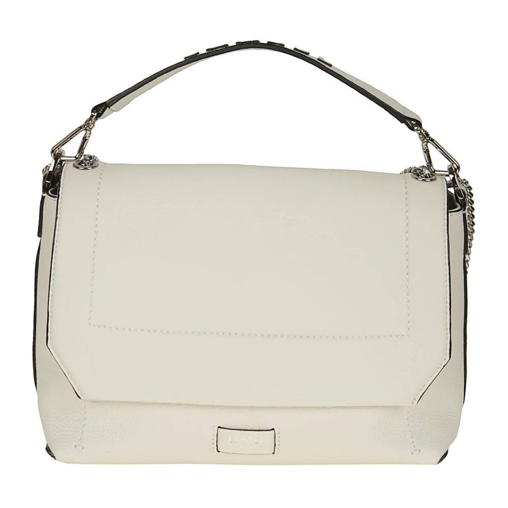 Lancel Ninon Soft Large Flap Bag - Tasker - Dame - Hvid - ONE SIZE - Uld