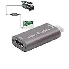 Cam Link Card, Video Capture Card,Ingen signalförlust Audio Capture Card - Höghastighetsinspelning och streaming Ingen tidsfördröjning för undervisning i HD-videoinspelning