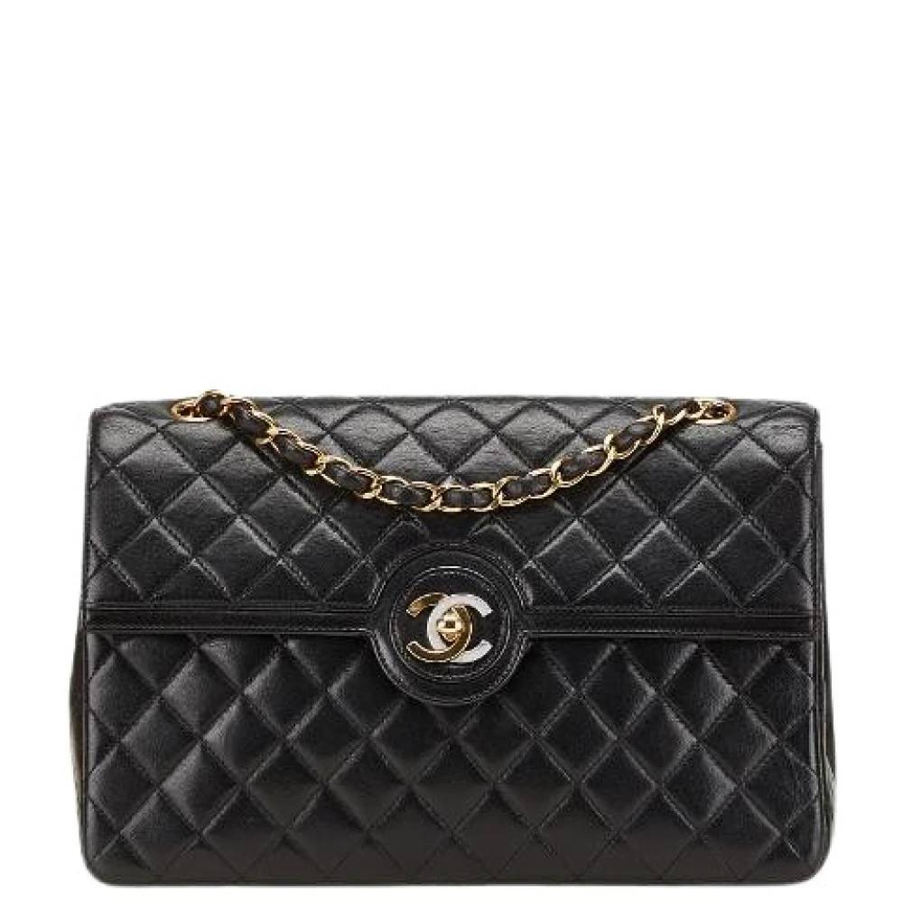 Chanel Vintage Pre-owned Matelasse skuldertaske Limited - Vintage - Dame - Sort - ONE SIZE - Uld
