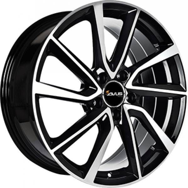 Avus AC-518 Gloss Black Polished - 6/15 4/108 ET25 B65.1