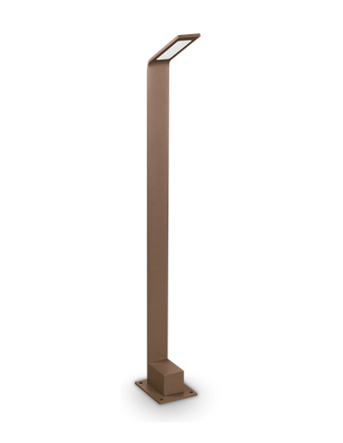 AGOS Bedlampe i aluminium H80 cm 1 x 6,5W LED - Mat kaffebrun
