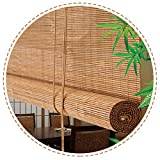 Bambu Rullgardiner 50cm 60cm 70cm 80cm 90cm 100cm 120cm Bred Ljusfiltrerande Rullgardiner,Inomhus Utomhus Bambu Gardiner,Bambu Roman Rullgardiner Med Lyftare,För Fönster,W×H-70x150cm/28x59in