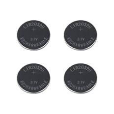 Girafus 4X LIR2032 Akku Aufladbar LIR 2032 Knopfzelle 3.7V 70mAh CR2032 Akku Wiederaufladbar Knopfzellen Batterie für logitech k750 Schlüsselbatterie Fernbedienung Autoschlüssel ersetzt CR 2032