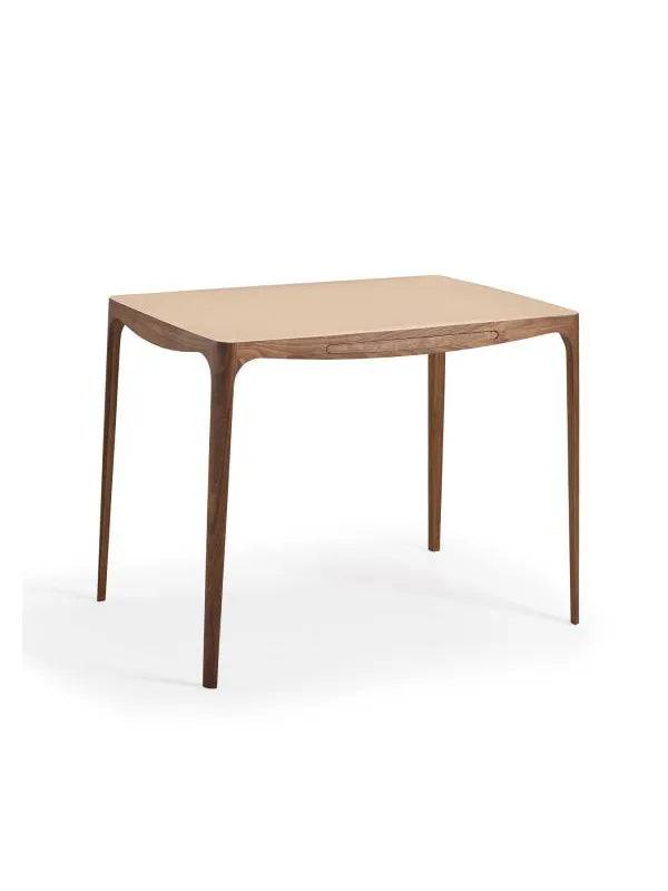 Ro skrivebord AK1310 fra Naver Collection Valnød / Læder, nature - Jacobsen Plus