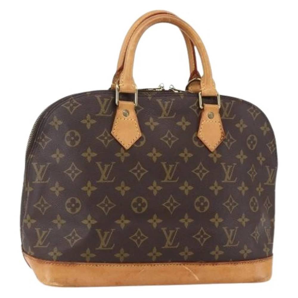 Louis Vuitton Vintage Pre-owned Vintage Canvas Håndtaske - Vintage - Dame - Brun - ONE SIZE -