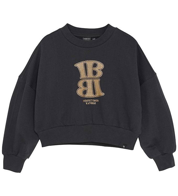 Indian Blue Jeans Sweatshirt - Phantom m. Glimmer - Indian Blue Jeans - 12 år (152) - Sweatshirt
