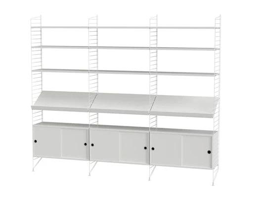 Reol, Living room G fra String Hvid - hvid - Jacobsen Plus