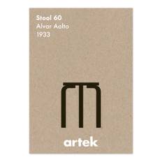 Artek - Icon Poster – Stool 60 Greige - Posters