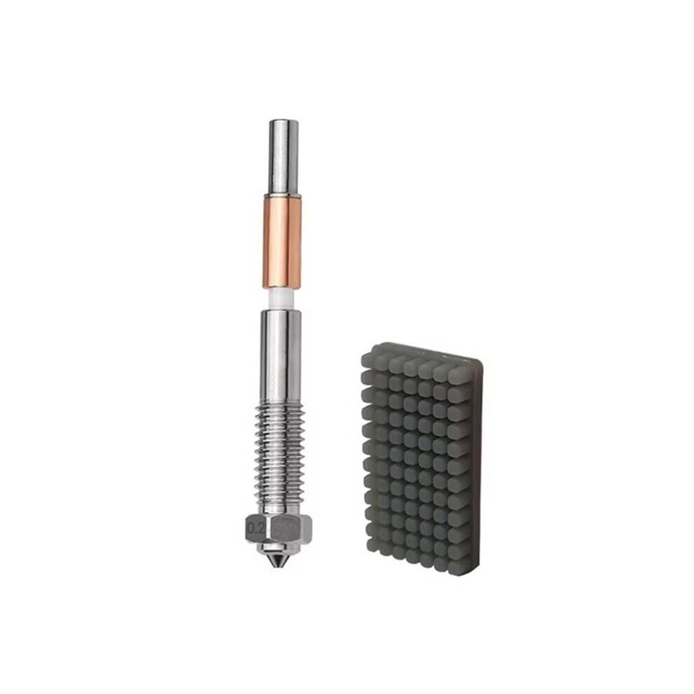 Bimetal Nozzle,Nozzle Replacement for QIDI Q2 Q2c 3D Printer, for PLA, PETG, ABS, ASA, PA-CF Filaments 0.2mm