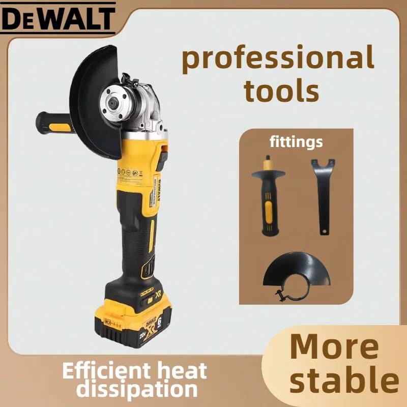 DEWALT DCG405 125mm flat head angle grinder bare machine tool cutting machine brushless 18V lithium battery tools(no battery)