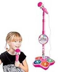 barn mikrofonstativ karaoke funktion läge leksak rolig musik interaktiva småbarn maskin funktionalitet justerbara småbarn spel funktioner bärbara alternativ mikrofon barn underhållning leka sjunga