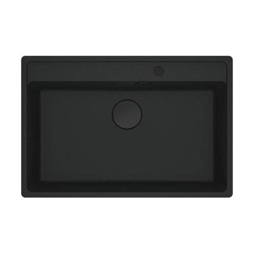 Franke Einbaubecken Maris MRG 210-72 A Fragranit flächenbündig einbaubar, Black Matt - Black Collection