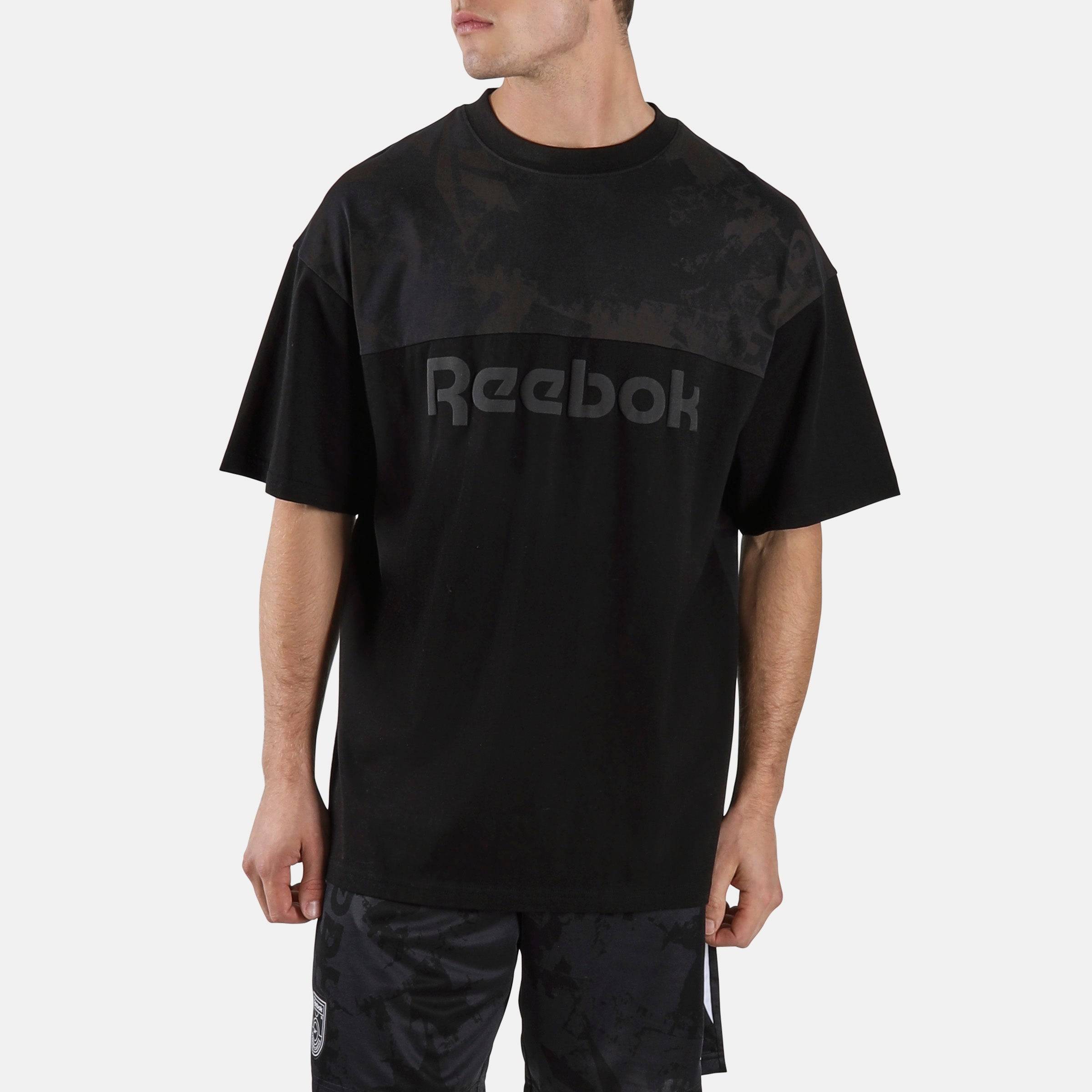 Reebok - Street Sport Printed T-Shirt, Man, Black, Size: XL