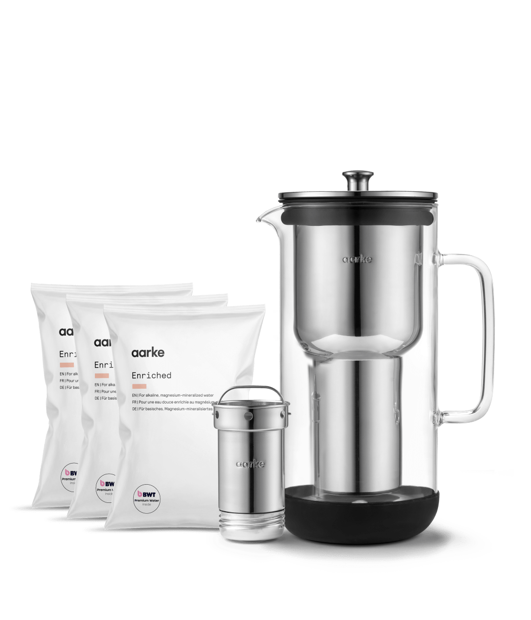 Aarke Purifier Enriched Kit - Vattenfilterkanna i glas