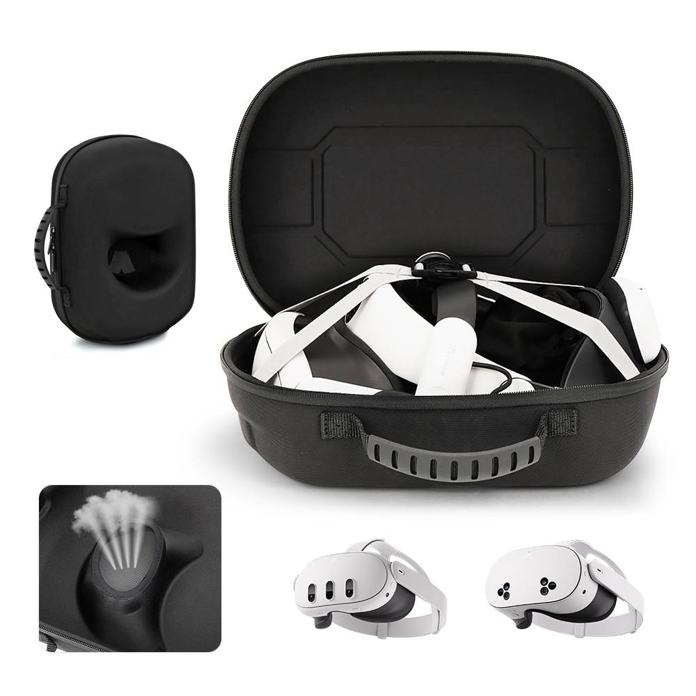 Hard Carrying Case for Meta Quest 3/3S/Oculus Quest 2 VR Glasses Storage Bag Travel Case for BOBOVR/Kiwi Design VR Accessories