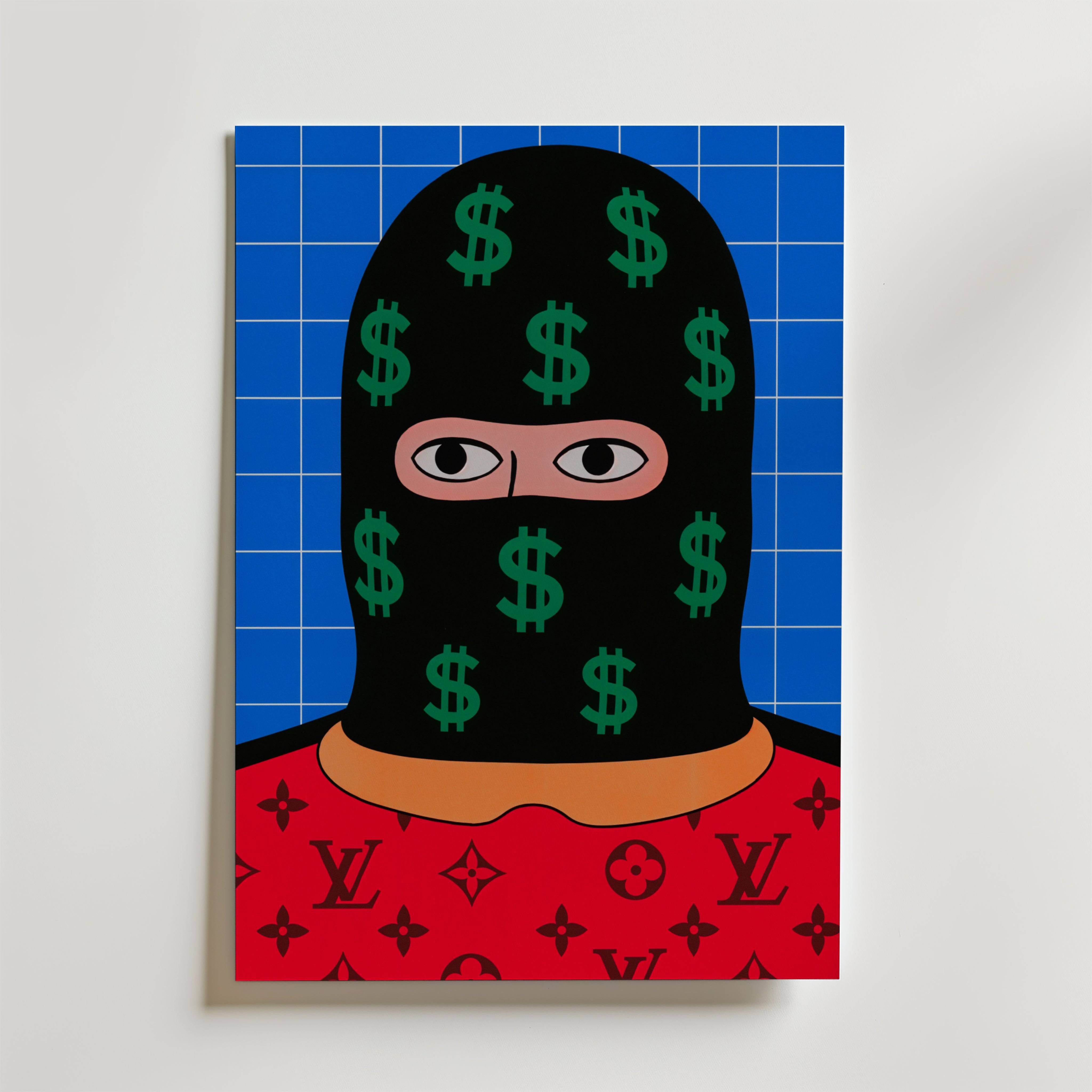 Money Mind Poster - Premium Canvas 30x40 cm