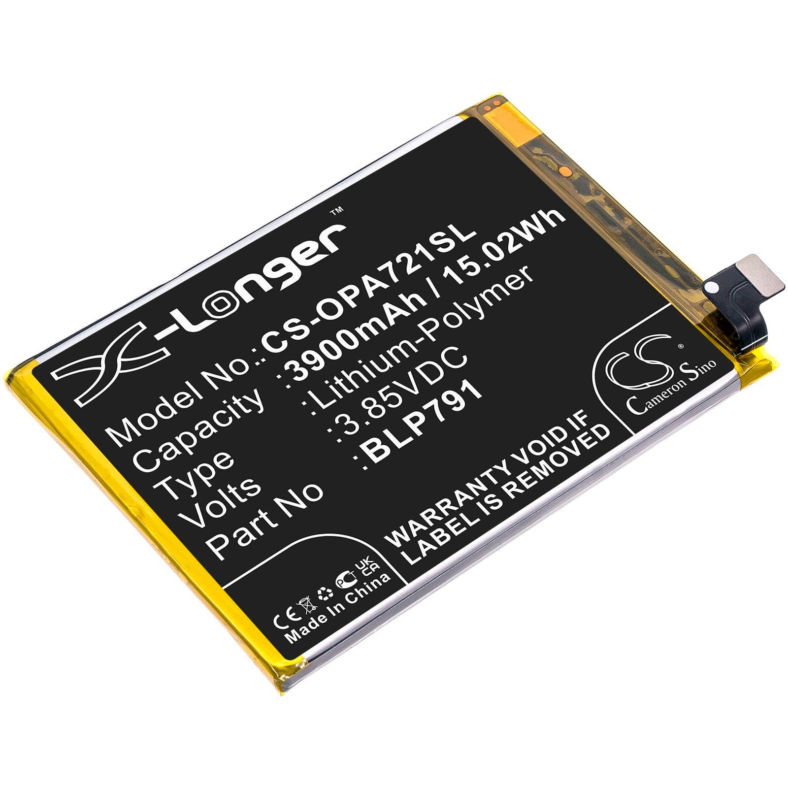 Batteri till Oppo A72 5G 2020 mfl - 3.900 mAh