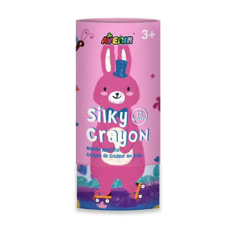 AVENIR Gelkritor Rabbit Silky Crayons Watercolor + Coloring Poster - Set om 12