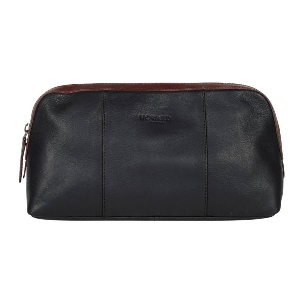 Howard London Cooper Washbag - Tasker - Herre - Sort - ONE SIZE - Læder