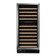 Vinobox - 130 flaskor - 2 zoner - Front i rostfri stål