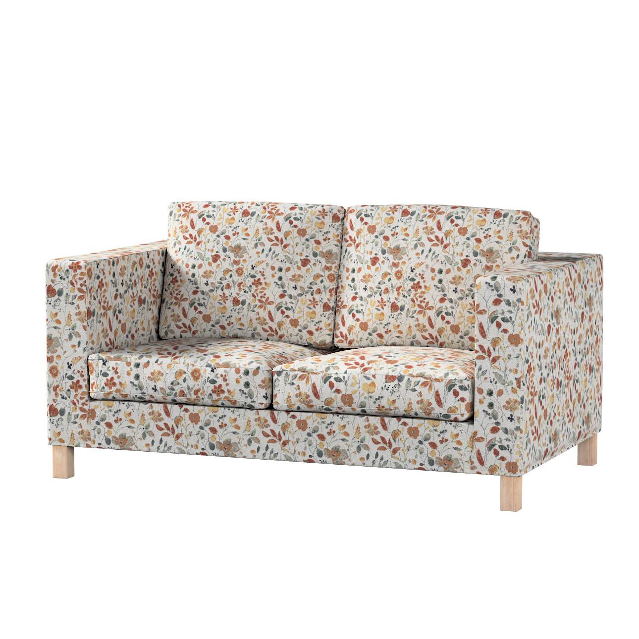 Karlanda betræk 2 sæder, kort, Boucle naturhvid, gul, blå og grøn, 150 X 87 X 66 CM, Cosy Home